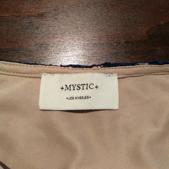 Blue Lace Sheath Dress - Picture 4 of 4